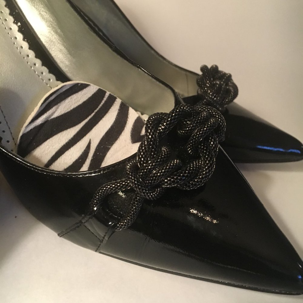 AK Anne Klein 'Westford'  black patent leather 8M - Picture 3 of 7
